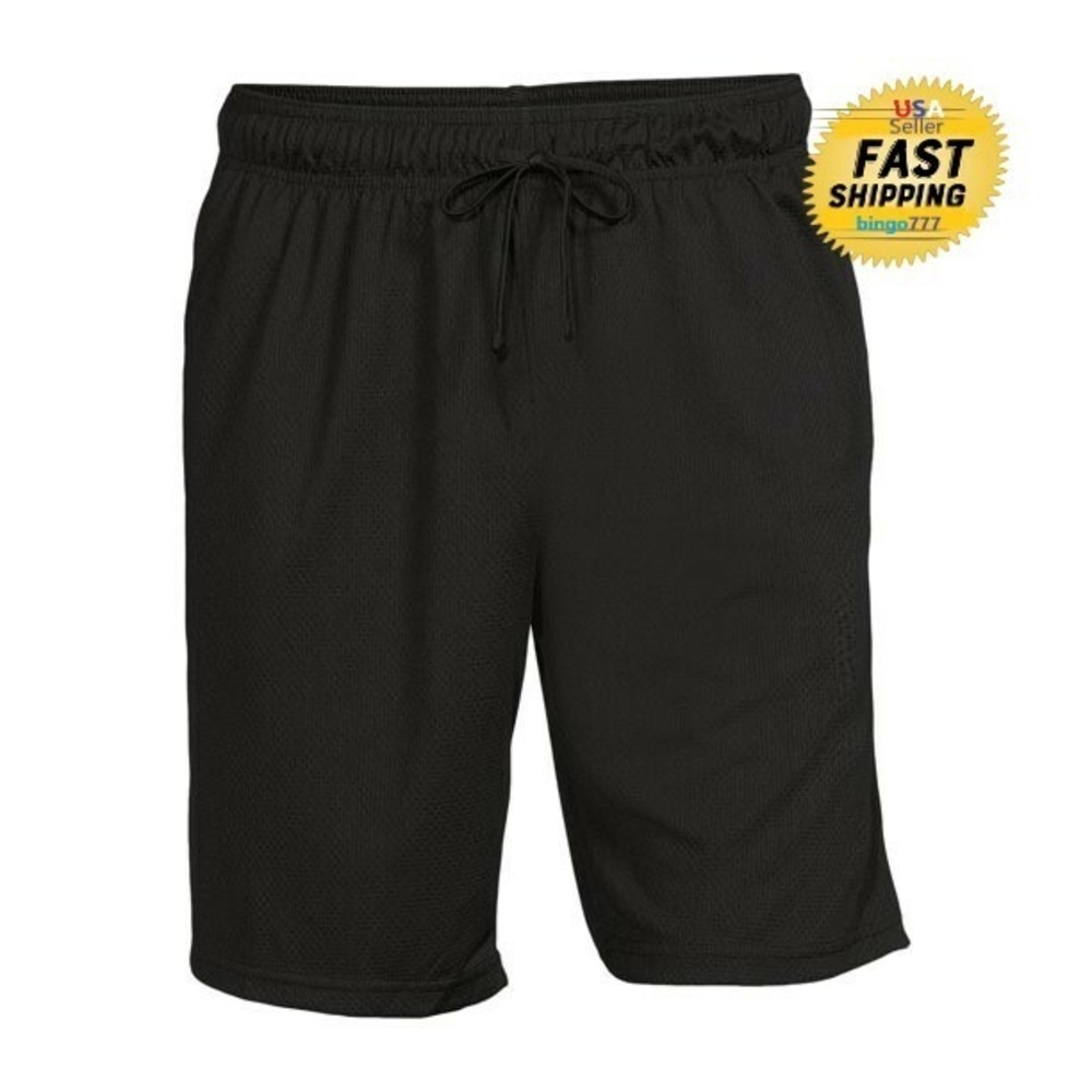 Activewear Shorts Men's Medium 32/34 Athletic Works 9 inch New Moisture Wicking.
